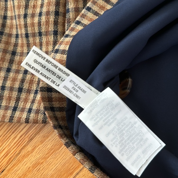 Madewell Caldwell Double Breasted Blazer in Desert Check - Picture 4 of 9